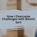 How I Overcame Challenges with Bitonic Sort