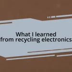 What I learned from recycling electronics